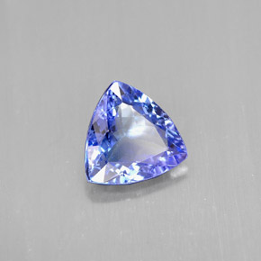 1.15캐럿 천연 바이올렛 블루 탄자나이트, 트릴리언, 7.2×7.2 mm, VVS-VS