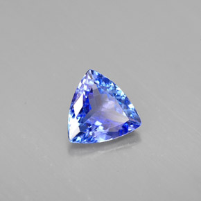 1.09캐럿 천연 바이올렛 블루 탄자나이트, 트릴리언, 7.2×6.9 mm, VVS-VS