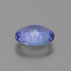1.24캐럿 천연 파스텔 블루 탄자나이트, 타원형 컷, 8.1×6.1 mm, VVS