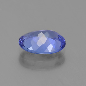 1.20캐럿 천연 바이올렛 블루 탄자나이트, 타원형 컷, 8×6 mm, VVS