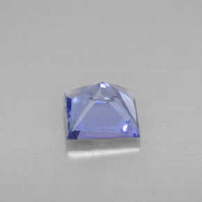 0.91캐럿 천연 바이올렛 블루 탄자나이트, 스퀘어, 5.6×5.5 mm, VVS-VS