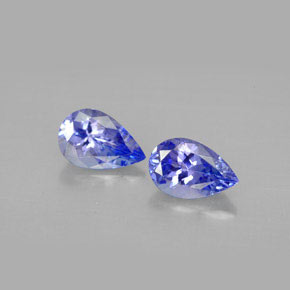캐럿 천연 푸르스름한 바이올렛 탄자나이트 보석, 배 모양, 8×5.1 mm, VVS-VS
