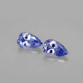 캐럿 천연 푸르스름한 바이올렛 탄자나이트 보석, 배 모양, 8×5.1 mm, VVS-VS