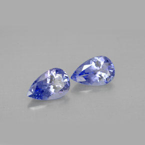 캐럿 천연 푸르스름한 바이올렛 탄자나이트 보석, 배 모양, 8×5.1 mm, VVS-VS