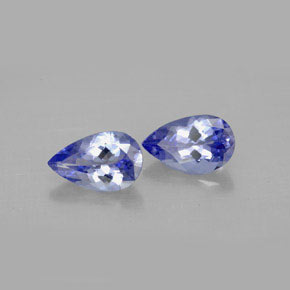캐럿 천연 푸르스름한 바이올렛 탄자나이트 보석, 배 모양, 8.1×5 mm, VVS-VS