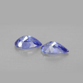 캐럿 천연 푸르스름한 바이올렛 탄자나이트 보석, 배 모양, 8.1×5 mm, VVS-VS