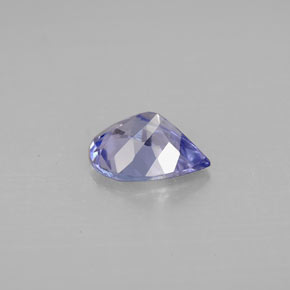 1.04캐럿 천연 푸르스름한 바이올렛 탄자나이트, 배 모양, 8.1×6 mm, VVS