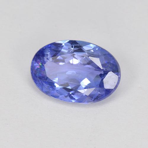 1.22캐럿 천연 바이올렛 블루 탄자나이트, 타원형 컷, 8.2×5.7 mm, SI