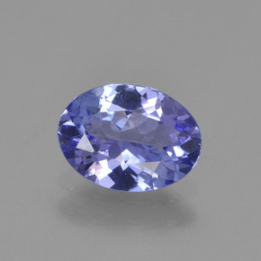 1.06캐럿 천연 바이올렛 블루 탄자나이트, 타원형 컷, 8×6 mm, VS