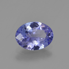 1.06캐럿 천연 바이올렛 블루 탄자나이트, 타원형 컷, 8×6 mm, VS