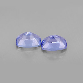 캐럿 천연 푸르스름한 바이올렛 탄자나이트 보석, 쿠션 컷, 7.1×5.1 mm, VVS
