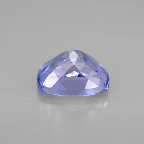 1.29캐럿 천연 바이올렛 블루 탄자나이트, 쿠션 컷, 7.4×5.5 mm, VVS