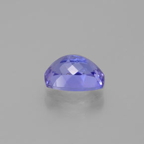 0.96캐럿 천연 푸르스름한 바이올렛 탄자나이트, 쿠션 컷, 7×5 mm, VVS