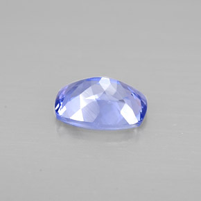 0.93캐럿 천연 푸르스름한 바이올렛 탄자나이트, 쿠션 컷, 7×5.1 mm, VVS