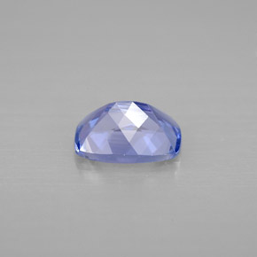 0.95캐럿 천연 바이올렛 블루 탄자나이트, 쿠션 컷, 7×5.1 mm, VVS-VS