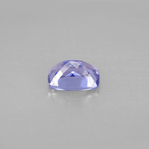 1.03캐럿 천연 푸르스름한 바이올렛 탄자나이트, 쿠션 컷, 6.9×5.1 mm, VVS