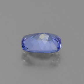0.84캐럿 천연 바이올렛 블루 탄자나이트, 쿠션 컷, 6.9×5 mm, VVS