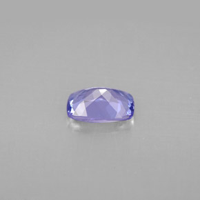 0.85캐럿 천연 푸르스름한 바이올렛 탄자나이트, 쿠션 컷, 7×4.9 mm, VVS-VS