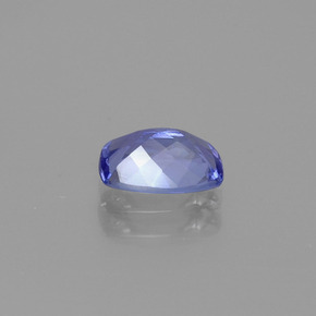 0.86캐럿 천연 푸르스름한 바이올렛 탄자나이트, 쿠션 컷, 7.1×5 mm, VVS-VS