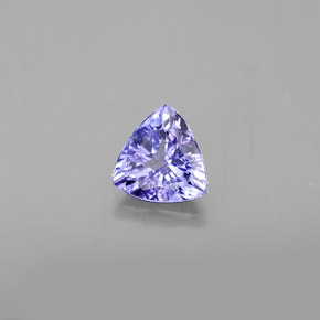 0.63캐럿 천연 푸르스름한 바이올렛 탄자나이트, 트릴리언, 5.9×5.6 mm, VS