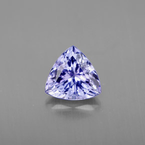 1.14캐럿 천연 푸르스름한 바이올렛 탄자나이트, 트릴리언, 7×6.9 mm, VVS