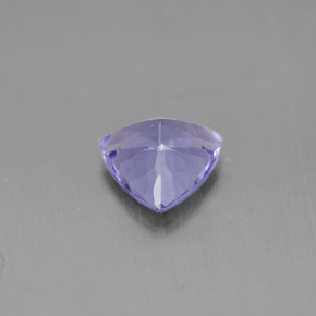 1.14캐럿 천연 푸르스름한 바이올렛 탄자나이트, 트릴리언, 7×6.9 mm, VVS