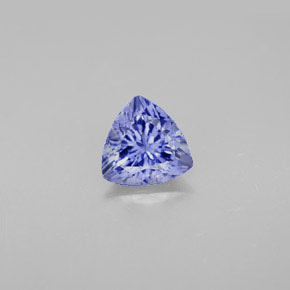 1.21캐럿 천연 바이올렛 블루 탄자나이트, 트릴리언, 7×7 mm, VS