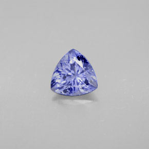 1.21캐럿 천연 바이올렛 블루 탄자나이트, 트릴리언, 7×7 mm, VS