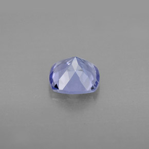 1.04캐럿 천연 바이올렛 블루 탄자나이트, 쿠션 컷, 6.3×6.2 mm, VVS-VS