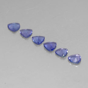 캐럿 천연 바이올렛 블루 탄자나이트 보석, 트릴리언, 4.5×4.4 mm, VVS-VS