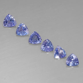 캐럿 천연 바이올렛 블루 탄자나이트 보석, 트릴리언, 4.8×4.7 mm, VVS-VS