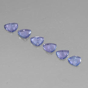 캐럿 천연 바이올렛 블루 탄자나이트 보석, 트릴리언, 4.8×4.7 mm, VVS-VS