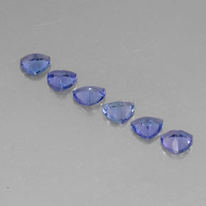 캐럿 천연 바이올렛 블루 탄자나이트 보석, 트릴리언, 4.7×4.6 mm, VVS-VS