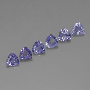 캐럿 천연 바이올렛 블루 탄자나이트 보석, 트릴리언, 4.6×4.5 mm, VVS-VS