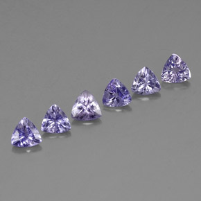 캐럿 천연 바이올렛 블루 탄자나이트 보석, 트릴리언, 4.5×4.4 mm, VVS-VS