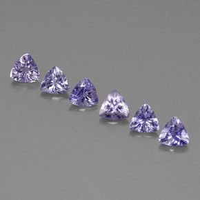 캐럿 천연 바이올렛 블루 탄자나이트 보석, 트릴리언, 4.5×4.4 mm, VVS-VS