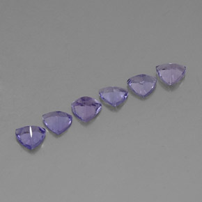 캐럿 천연 바이올렛 블루 탄자나이트 보석, 트릴리언, 4.5×4.4 mm, VVS-VS