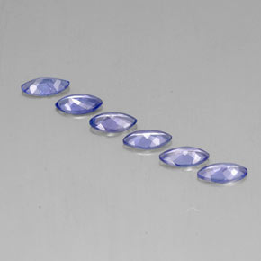 캐럿 천연 바이올렛 블루 탄자나이트 보석, 마퀴즈, 7.1×3.5 mm, VVS-VS
