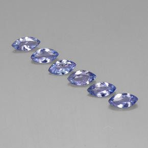 1.80캐럿 천연 바이올렛 블루 탄자나이트 보석, 마퀴즈, 6.9×3.5 mm, VVS-VS