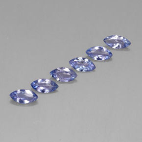 1.80캐럿 천연 바이올렛 블루 탄자나이트 보석, 마퀴즈, 6.9×3.5 mm, VVS-VS