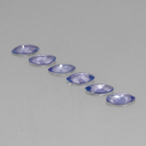 1.80캐럿 천연 바이올렛 블루 탄자나이트 보석, 마퀴즈, 6.9×3.5 mm, VVS-VS