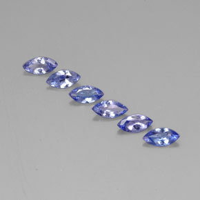 1.82캐럿 천연 바이올렛 블루 탄자나이트 보석, 마퀴즈, 6.9×3.4 mm, VVS-VS