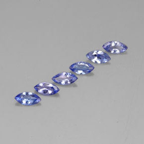 1.82캐럿 천연 바이올렛 블루 탄자나이트 보석, 마퀴즈, 6.9×3.4 mm, VVS-VS