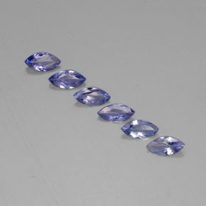 캐럿 천연 바이올렛 블루 탄자나이트 보석, 마퀴즈, 6.9×3.4 mm, VVS-VS