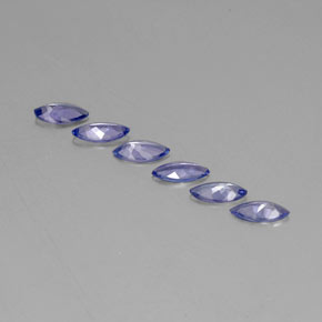 캐럿 천연 바이올렛 블루 탄자나이트 보석, 마퀴즈, 6.9×3.4 mm, VVS-VS