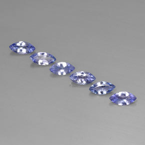 캐럿 천연 바이올렛 블루 탄자나이트 보석, 마퀴즈, 7×3.5 mm, VVS-VS