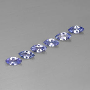 캐럿 천연 바이올렛 블루 탄자나이트 보석, 마퀴즈, 7×3.5 mm, VVS-VS