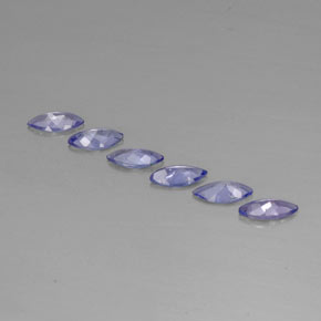 캐럿 천연 바이올렛 블루 탄자나이트 보석, 마퀴즈, 7×3.4 mm, VVS-VS