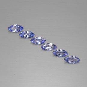 캐럿 천연 바이올렛 블루 탄자나이트 보석, 마퀴즈, 7×3.5 mm, VVS-VS