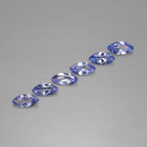 캐럿 천연 바이올렛 블루 탄자나이트 보석, 마퀴즈, 7×3.5 mm, VVS-VS